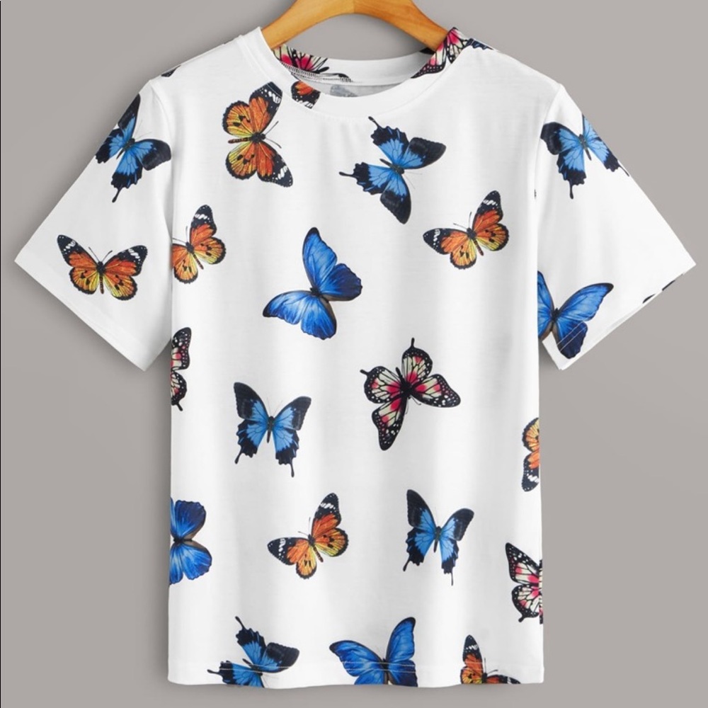 Colorful Butterfly Tee